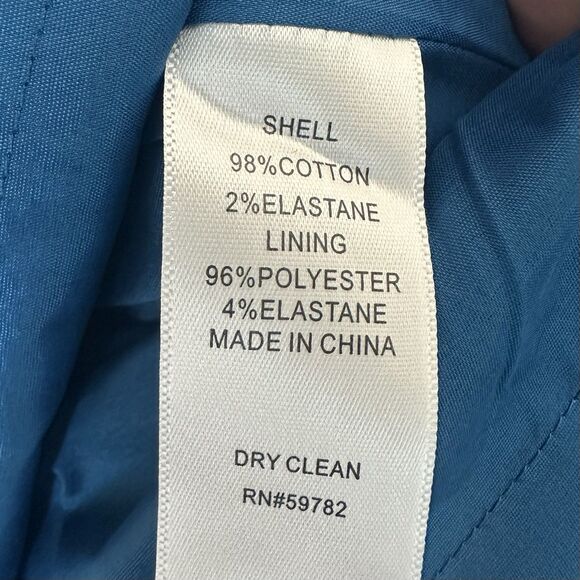 Adrianna Papell Dress 14 Pleated Sheath Midi Sleeveless Blue NWT - Picture 5 of 7